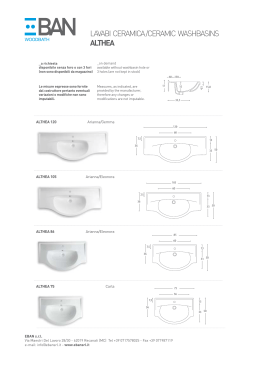 LAVABI CERAMICA /CERAMIC WASHBASINS ALTHEA