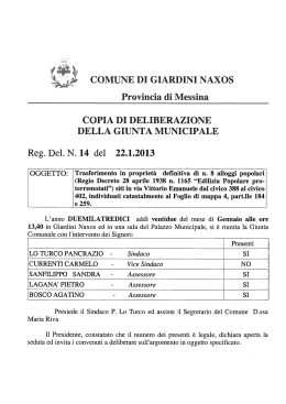 copia di deliberazione G.M. n. 14 del 22.01.2013
