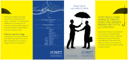 Depliant servizi Socio - Fondazione Cassa Rurale di Trento