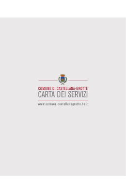 Scarica la carta dei Servizi - Comune di Castellana Grotte