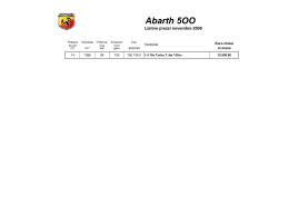 Listino Abarth 500 - passioneABARTH.com