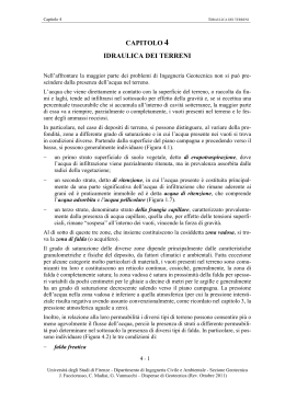 capitolo 4 idraulica dei terreni - Università degli Studi di Firenze