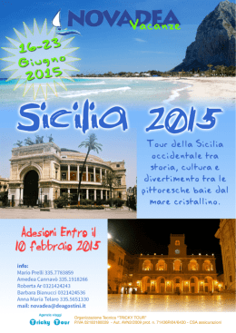 Organizzazione Tecnica &ldquo;TRICKY TOUR&rdquo; P.IVA 02183180039