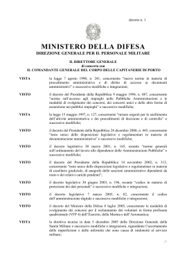 MINISTERO DELLA DIFESA