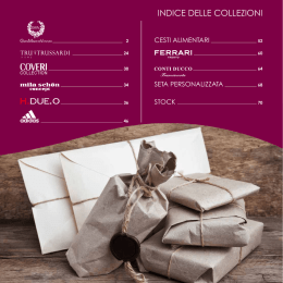 INDICE DELLE COLLEZIONI