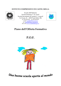 POF 2015-2016 - Istituto Comprensivo di Castel Mella
