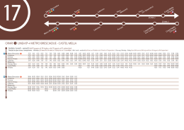 ORARI LINEA17 > METRO BRESCIADUE