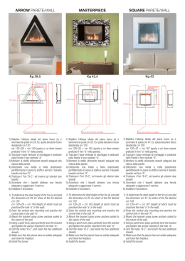 manuale installazione camini a parete