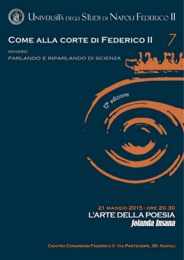 scarica la documentazione completa dell`evento