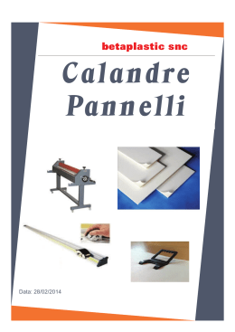 Calandre Pannelli