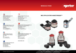 MANUALE D`USO MOLTIPLICATORI HANDTORQUE&trade;