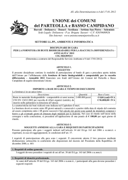 UNIONE dei COMUNI del PARTEOLLA e BASSO CAMPIDANO