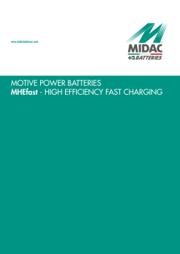 MOTIVE POWER BATTERIES MHEfast - HIGH