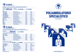 Poliambulatorio Specialistico 2015/2016 (pdf 0,3 Mb)