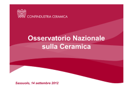 Osservatorio Nazionale sulla Ceramica