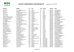 ELENCO CARROZZERIE CONVENZIONATE