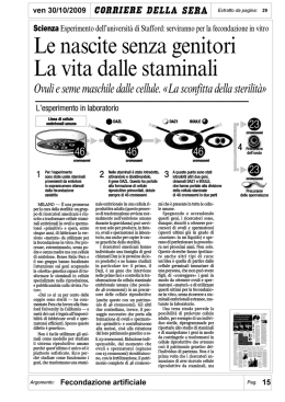 Le nascite senza genitori