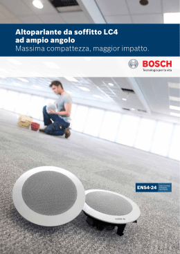 Brochure commerciali - Bosch Security Systems