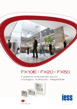 Scarica la brochure delle centrali antincendio serie FX