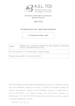 Delibera di nomina