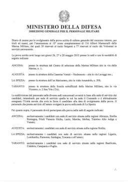 MINISTERO ELLA DIFESA