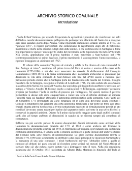 Introduzione - Comune di Sant`Antioco