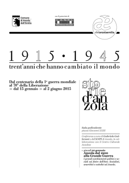 Storie di Anzola, prima dispensa.