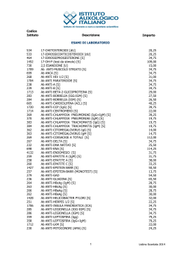 Listino Scontato 2014 - per i clienti