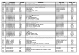 Elenco Prestazioni/Tariffe - Azienda Ospedaliero