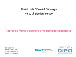 Breast Units / Centri di Senologia: verso gli
