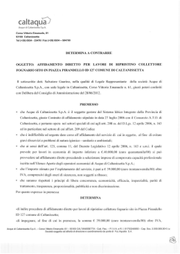 DETERMINA A CONTRARRE