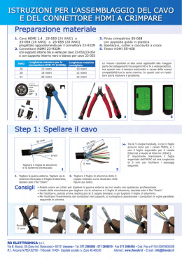 scaricare qua - Noleggio pinza crimpatrice per connettori HDMI