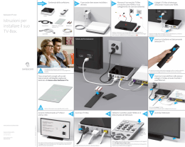 Istruzioni per installare il suo TV-Box