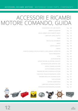 accessori e ricambi motore comando, guida