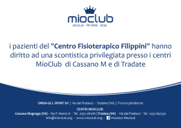 I pazienti del "Centro Fisioterapico Filippini"