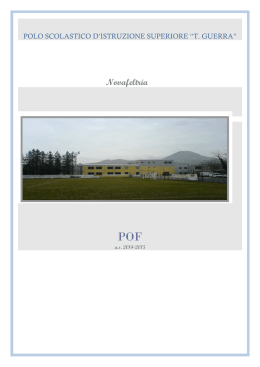 POF 2014/2015 - Istituto d`istruzione superiore “Tonino Guerra”
