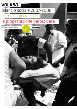 VOLABO bilancio sociale 2007-2008 i servizi specialistici la