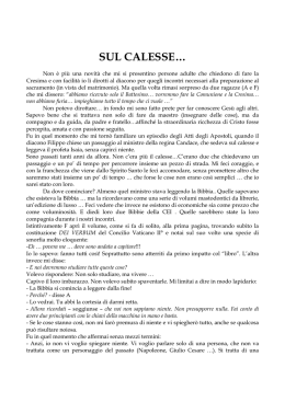 Sul calesse - Catechesi per adulti in preparaz. alla Prima Comunione