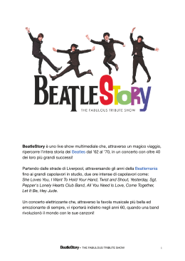 BeatleStory - La scheda dello spettacolo