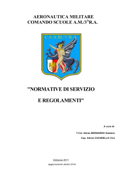 Normative di servizio e regolamenti