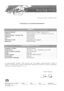MURARO_Viaggi - Banca Popolare di Vicenza