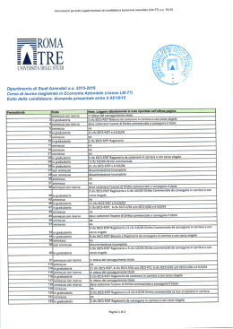 Economia aziendale (LM-77) - Dipartimento di Studi Aziendali