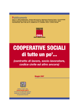 COOPERATIVE SOCIALI