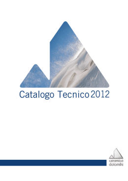 Catalogo tecnico - Ceramica Dolomite