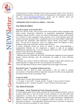 1 / 2015 - Il Centro Ginnastica Firenze