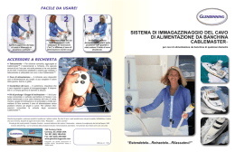 sistema di immagazzinaggio del cavo di alimentazione da banchina