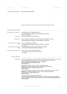 NFORMAZIONI PERSONALI ISTRUZIONE E FORMAZIONE Da