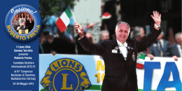 Il Lions Club Savona Torretta presenta Roberto Fresia, Candidato