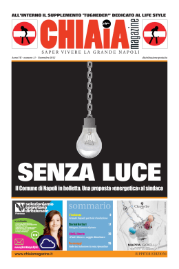 senza luce - Chiaia Magazine