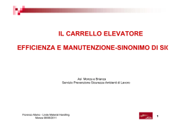 corretto utilizzo carrello e manutenzione programmata by Linde